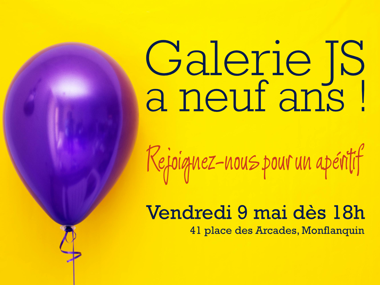 Galerie JS is 9 years old
